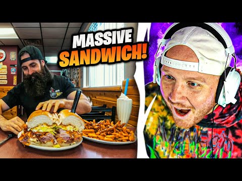 TIM REACTS TO MASSIVE DELI SANDWICH CHALLENGE...