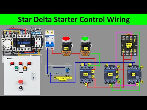 star delta starter control wiring|star delta control wiring diagram| @Electricalgenius