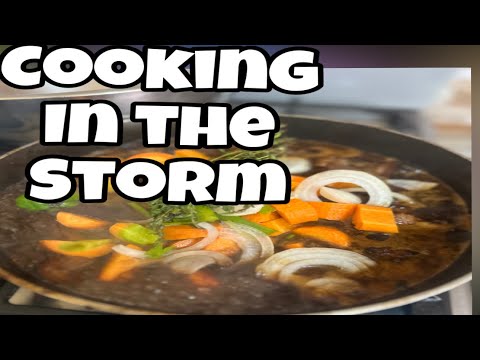 COOKING UP A STORM IN THE STORM AND UPDATE ON THE SITUATION||THE FLARE FAMILY