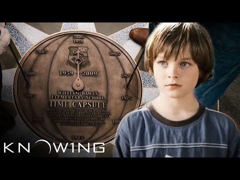 'Opening the Time Capsule Reveals a Mysterious Letter' Scene | Knowing