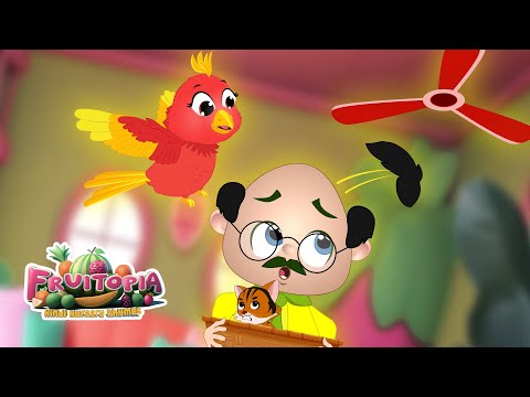 चिड़िया और  ऊपर पंखा | Baby Songs Hindi | Fruitopia - Hindi Nursery Rhymes