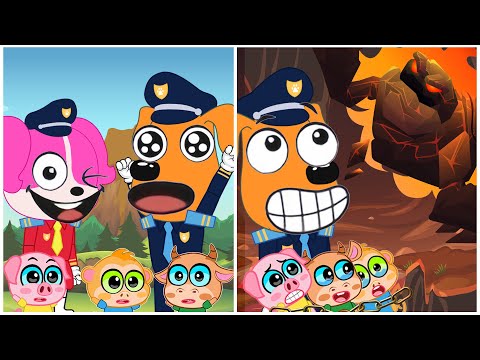 Labrador Police Rescue Lovely Friend from the Rock Devils! Funny Story | Sheriff Labrador Animation