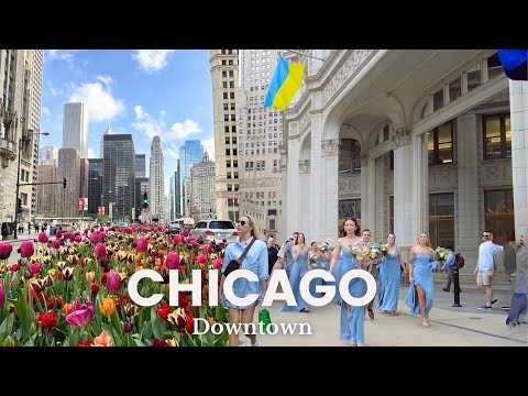 [4K] CHICAGO - Must See Downtown Walking Tour | Michigan Avenue, Magnificent Mile, Illinois, USA 4K