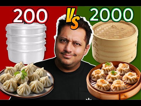 Rs 200 Vs Rs 2400 Momo Challenge in Nepal