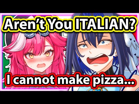 Kronii Can't Believe Raora Can't Make Pizza Despite Being an Italian |Hololive|