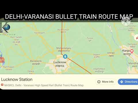 Delhi Varanasi Bullet Train Route Map Detailed