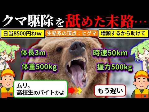 【2024年7月最新】クマ駆除を舐めた町役場の末路（ずんだもん×ゆっくり解説）