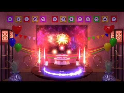 Happy Birthday Greetings with Animated Effects (Short Version New Version)