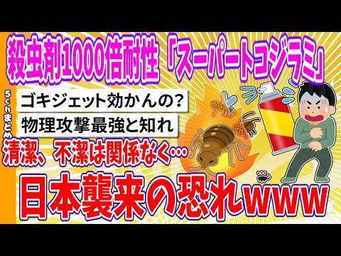 【2chまとめ】殺虫剤1000倍耐性「スーパートコジラミ」清潔、不潔は関係なく…日本襲来の恐れwww【面白いスレ】