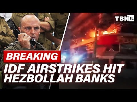 BREAKING: Airstrikes PUMMEL Hezbollah Banks; IDF Applies MAX PRESSURE Against Hamas | TBN Israel