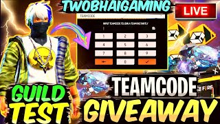 Free Fire Live Giveaway Custom Room💎💎 || Guild Test ||#FREEFIRELIVE #AJJUBHAILIVE #RAILIVE #CLASSYFF