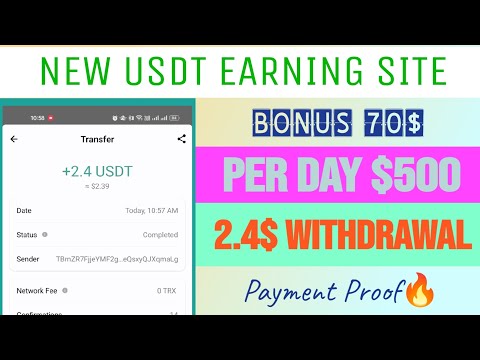 USDT earning website in 2023 | You Can get 70 USDT when you register | USDT Mining App