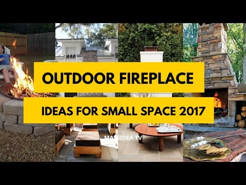 50+ Awesome Outdoor Fireplace Ideas for Small Space 2017