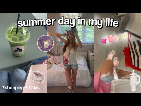 SUMMER DAY IN MY LIFE *shopping + hauls 🌸🌺