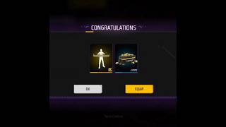 Finally I got the emote Craftland master crafter Level up Mission Complete Free Fire #shorts