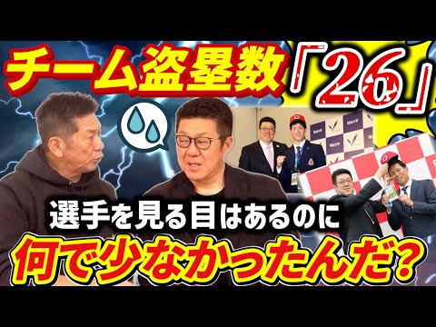 ③【まさかの説教！？】ササ！チーム盗塁数「26」って何であんなに少なかったんだ！？そして森下、栗林獲得秘話も全部話してくれました【佐々岡真司】【高橋慶彦】【広島東洋カープ】【プロ野球OB】