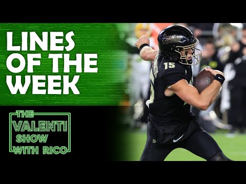 Upcoming College Football Lines | The Valenti Show with Rico