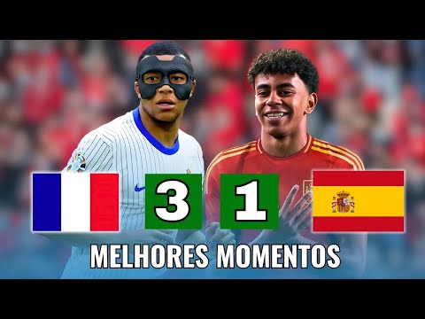 FRANÇA X ESPANHA | MELHORES MOMENTOS E GOLS | EUROCOPA 2024