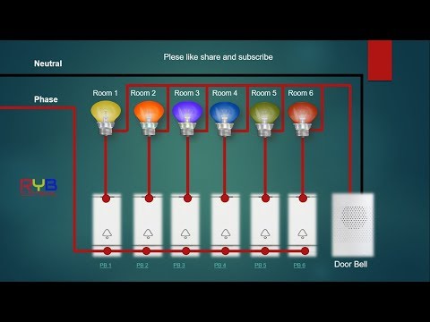 Door Bell Wiring multiple switch and series  lamp