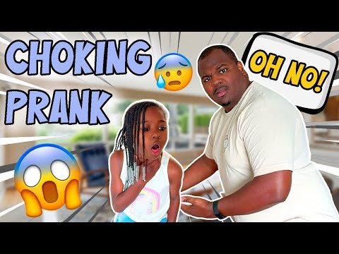 I'M CHOKING!! *PRANK ON DAD*