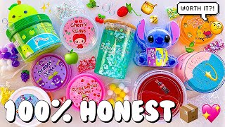 Amazon Slime Review 📦 Stitch, Squishmallow, Taffy Clears, & more 🍬 Honest Ratings