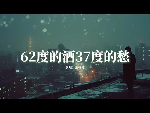 王梓屹 - 62度的酒37度的愁『我喝了六十二度的酒，三十七度的愁，差一度就捂熱你冰冷的手。』【動態歌詞MV】