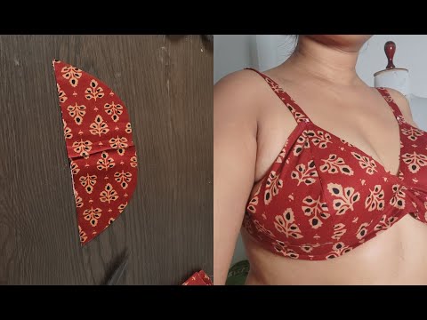 No Hook Cotton Bra Cutting and Stitching  | Size 30, 32, 34