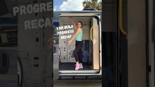 Van Build Progress Recap: Parts 1-10! #vanbuild #diy #renovation #vanconversion #shorts