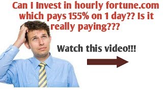 Is New Dollar investment site hourly-fortune really pays you 155% on a day? Watch live withdrawal