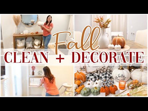 FALL CLEAN + DECORATE  WITH ME 2022 | SIMPLE DECOR