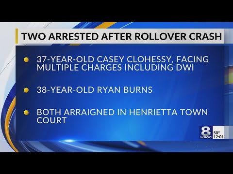 Two arrested after stolen car crash in Henrietta