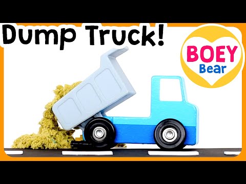 DUMP TRUCKS! Tipper truck & Dumper trucks for kids | Dump truck videos for Toddlers | Boey Bear