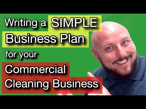 How to Write a Simple Business Plan for a Commercial Cleaning Business | Cleaning Business Plan