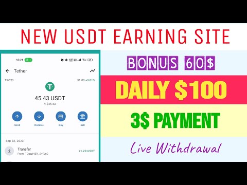 New USDT shopping mall income Site | Daily Usdt Earning Website | Online Passive income Site