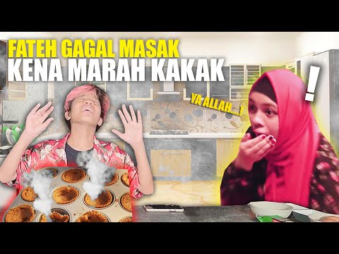 Fateh Halilintar Gagal Masak-Masak Malah Kena Omelan Kakak, Ngakak!