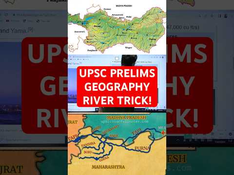 UPSC Geography trick Prelims Indian Rivers