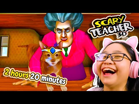 I Played Scary Teacher 3D again for 2 Hours 20 Minutes! (SUPERCUT PART 2)