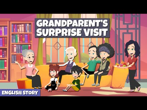 A Surprise Visit From Grandparents | Learn English Conversation In A Big Family