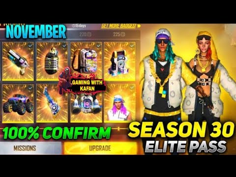 FREE FIRE NEXT ELITE PASS// SEASON 30 ELITE PASS// GARENA  #FREEFIRE