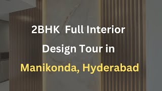 2BHK Modern Interior Design in Manikonda, Hyderabad | Gharvin Design Studio