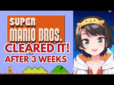 After 3 Weeks Subaru Finally Clears Super Mario