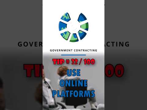 Use Online Platforms | Win Government Contracts! ✅ #smallbusiness #governmentcontracting #money