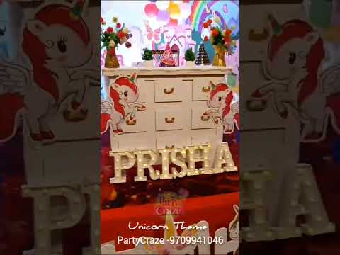 Unicorn Theme | 5th Birthday Party Decorations | Party Planners in Patna, Bihar