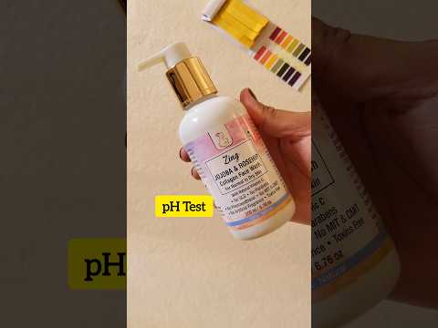 pH Test | Blush Bunny Organics Jojoba & Rosehip Collagen Facewash #shorts #phtest #facewash #phlevel