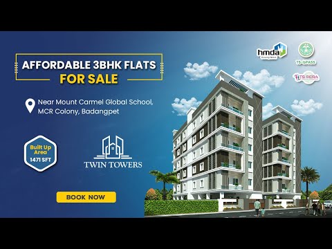 Affordable 3BHK Flats near Mount Carmel Global School, MCR Colony, Badangpet