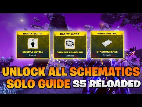 UNLOCK ALL SCHEMATICS SOLO GUIDE Season 5 Reloaded MW3 Zombies