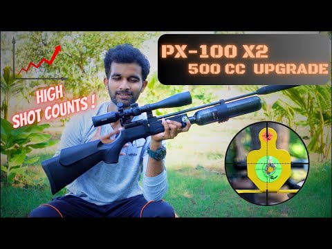 My New PX100 | 500 cc Tank Upgrade | 50 and 100 yards Plinking |Long range Plinking !!!