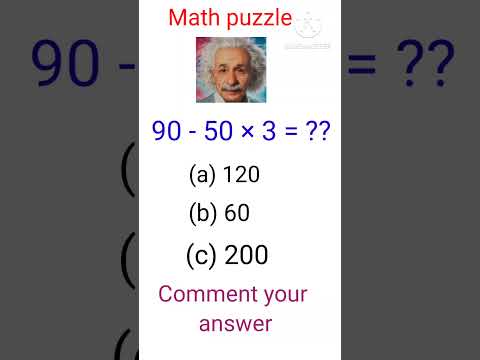 Math puzzle || #math #quizgame #quiz #mathematics #gkquestion