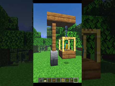 Parrot Cage in Minecraft. #shorts #minecraft #ytshorts