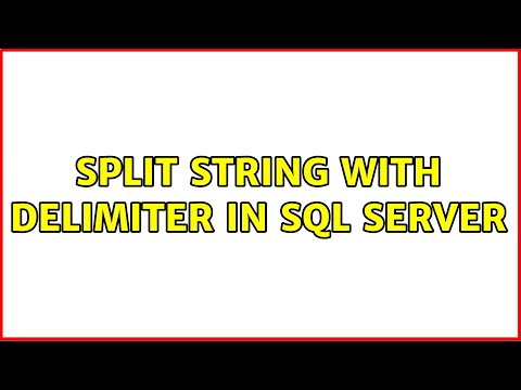 Split string with delimiter in sql server (6 Solutions!!)